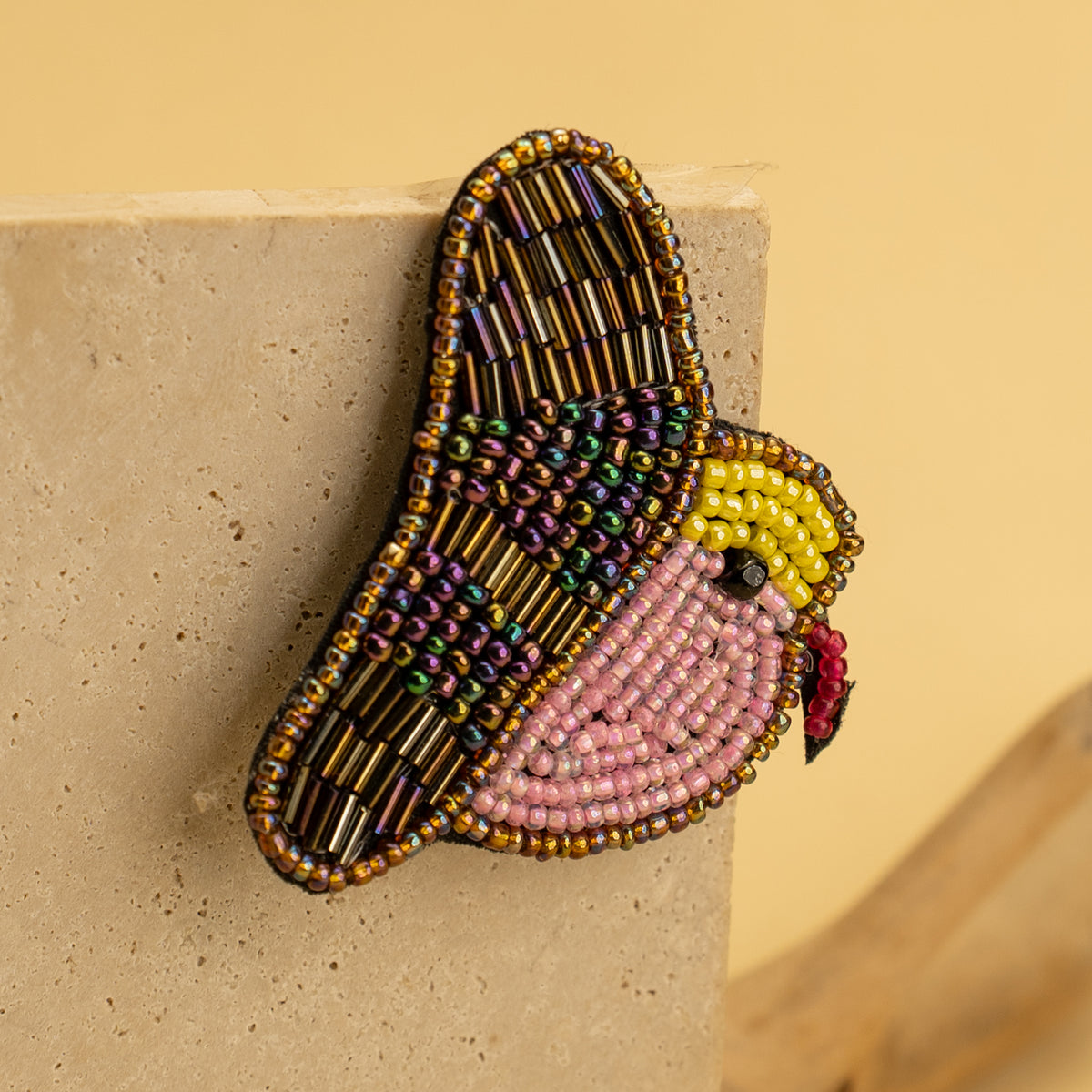 SONA FANTASY FABRIC AND BEADS HANDMADE EARRING/STUD ER508