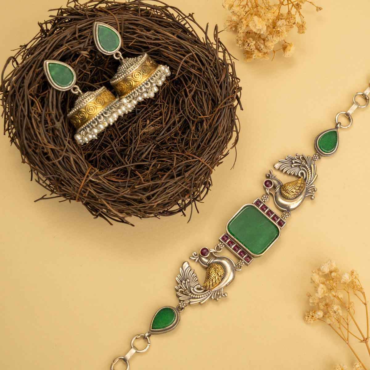 RENATA BIJOUX PREMIUM AND BIJOUX EXCLUSIVE HANDMADE CHOKER WITH EARRINGS CH124