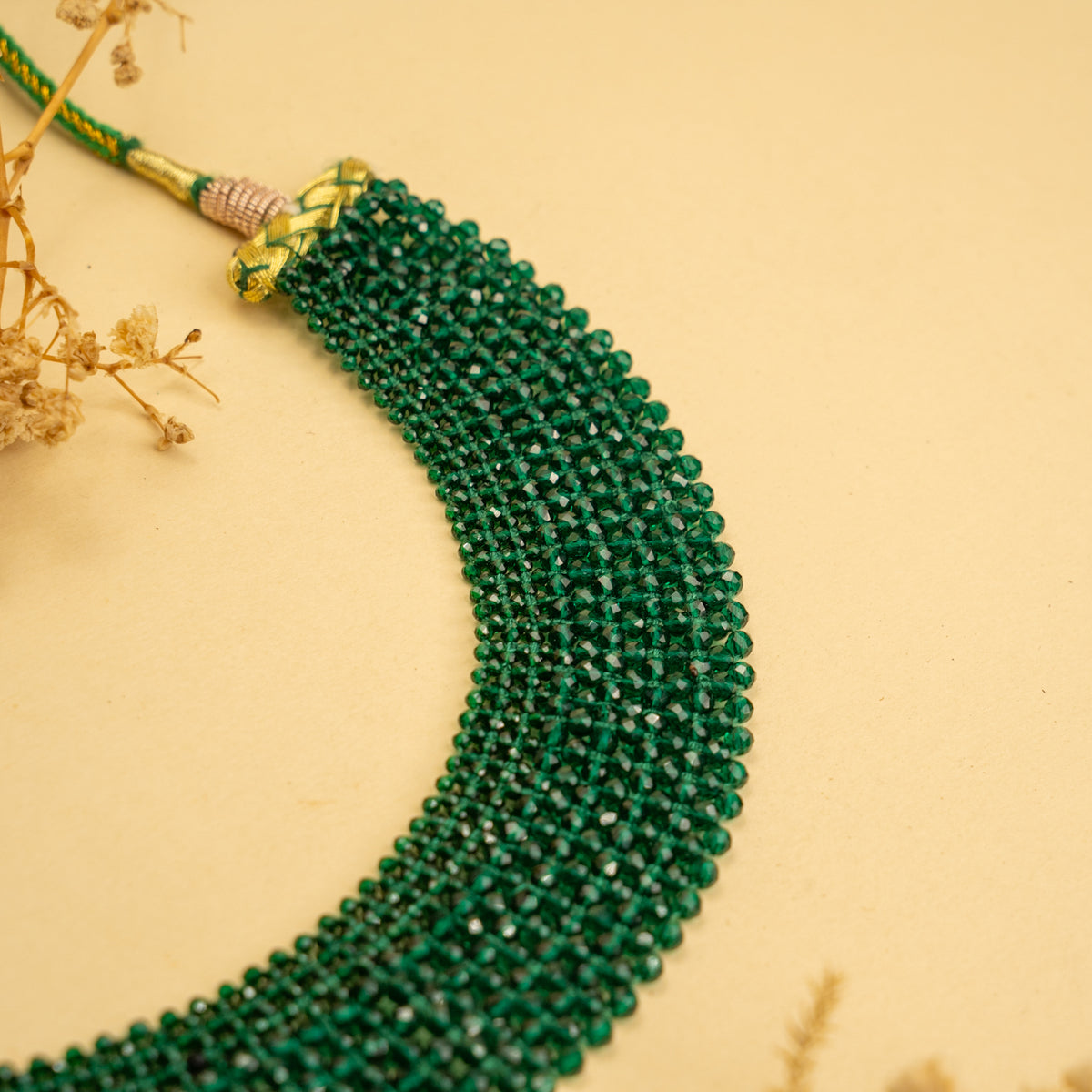 REMI BIJOUX PREMIUM CRYSTAL HANDMADE AND BEADED NECKPIECE/CHOKER CH217