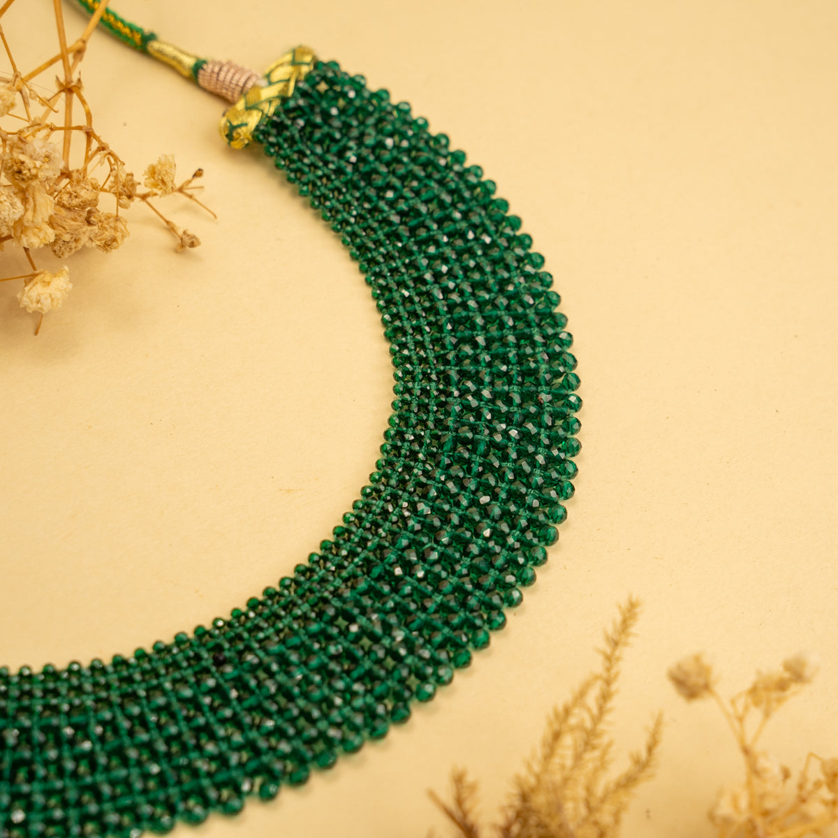 REMI BIJOUX PREMIUM CRYSTAL HANDMADE AND BEADED NECKPIECE/CHOKER CH217