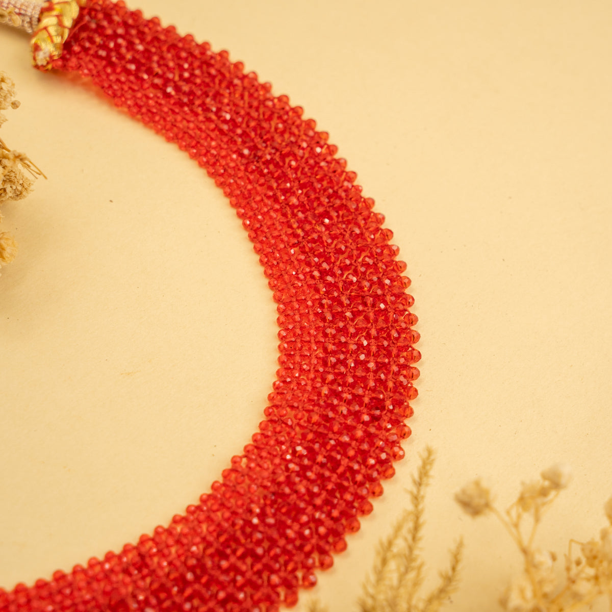 REMI BIJOUX PREMIUM CRYSTAL HANDMADE AND BEADED NECKPIECE/CHOKER CH217