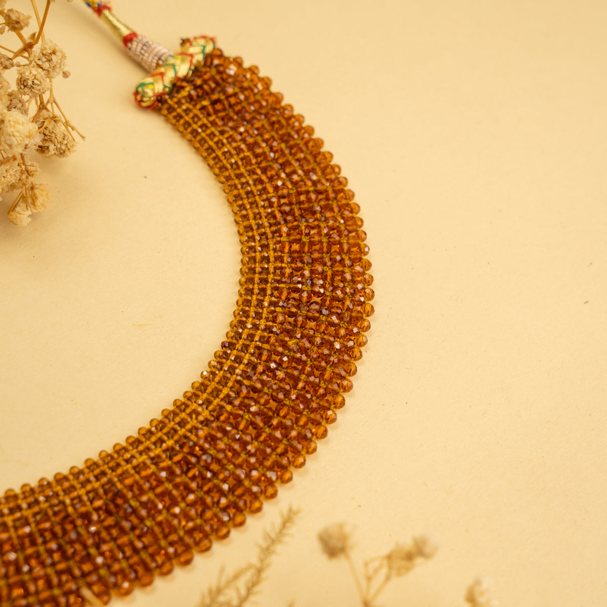 REMI BIJOUX PREMIUM CRYSTAL HANDMADE AND BEADED NECKPIECE/CHOKER CH217