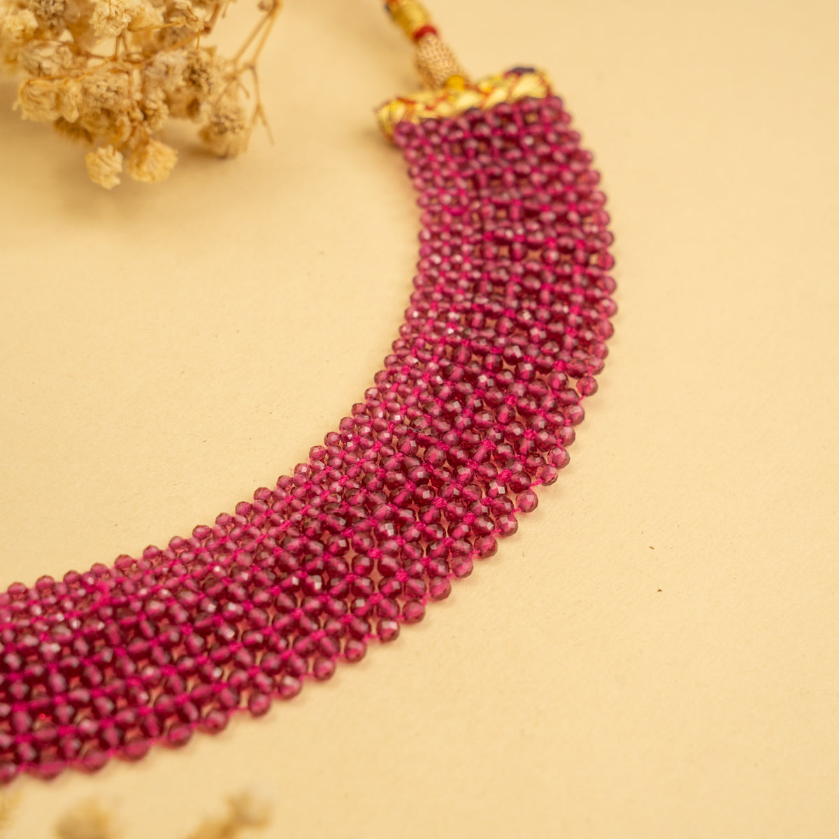 REMI BIJOUX PREMIUM CRYSTAL HANDMADE AND BEADED NECKPIECE/CHOKER CH217