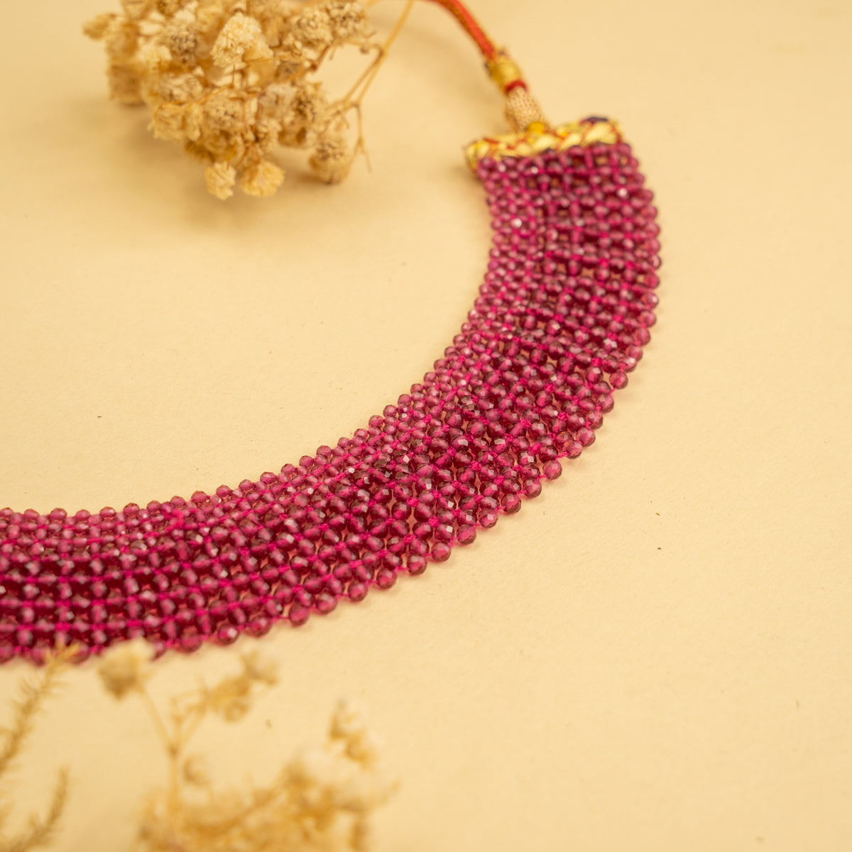 REMI BIJOUX PREMIUM CRYSTAL HANDMADE AND BEADED NECKPIECE/CHOKER CH217