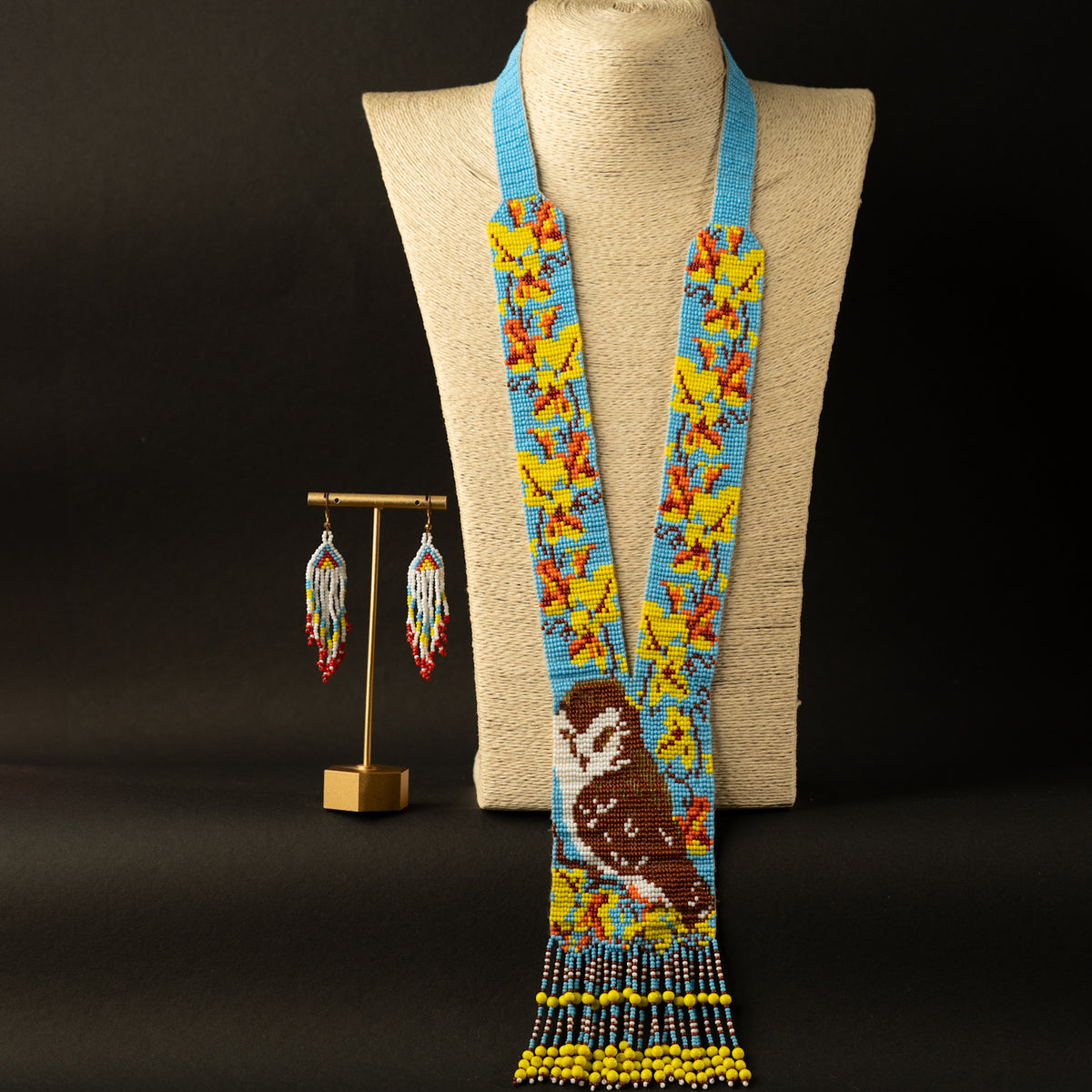 SASHA AFRO BEADED HANDMADE MALA/ NECKPIECE ML112