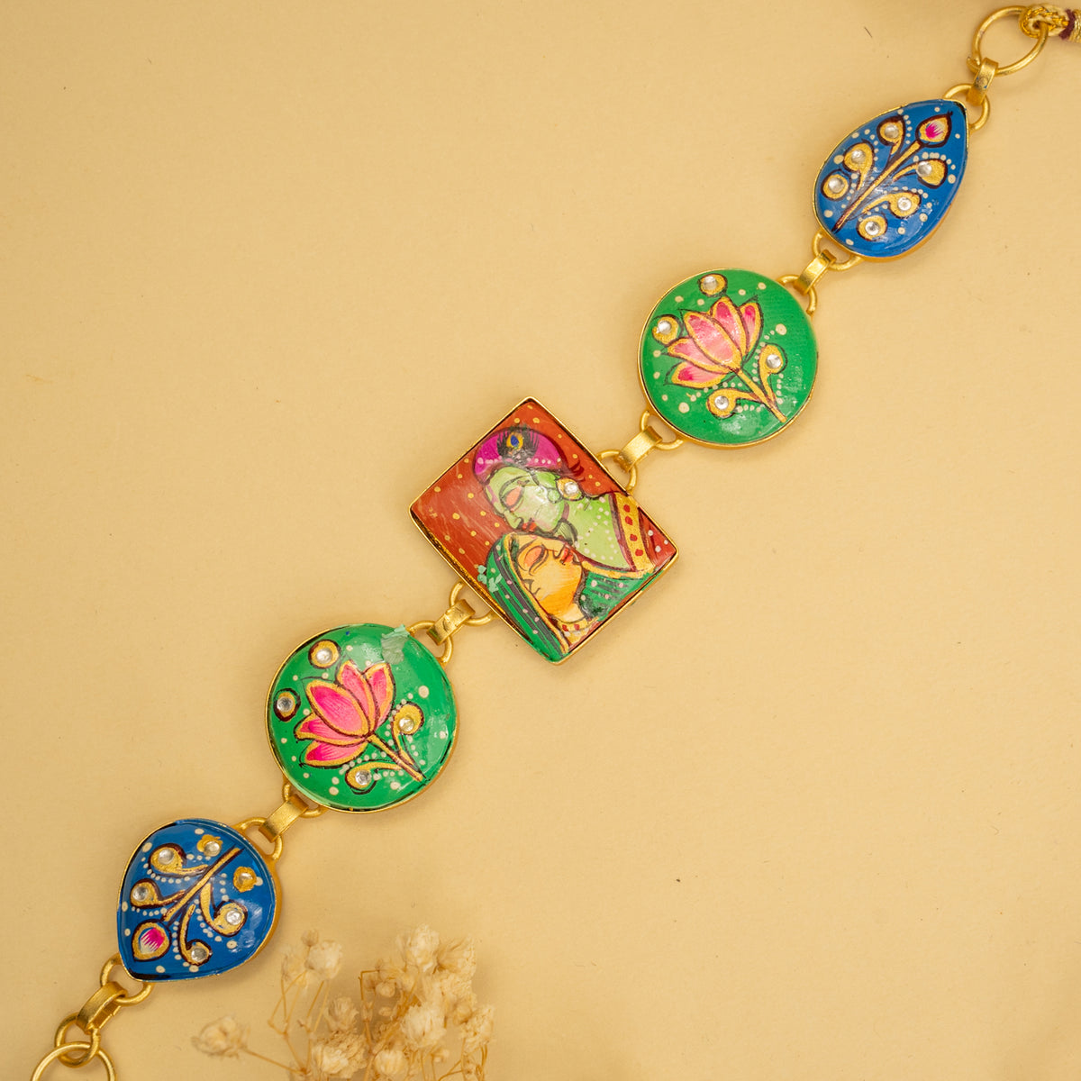 YADASH HANDMADE AND HAND PAINTED CHOKER/NECKPIECE-CH425