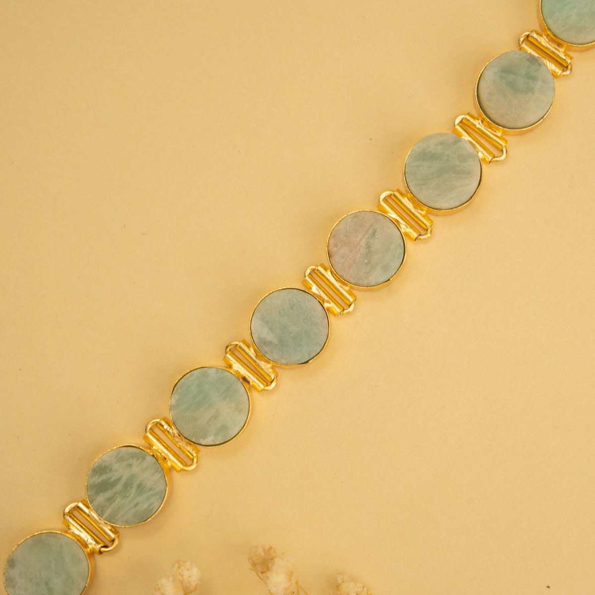 AZARI BIJOUX RAW STONE GOLD TONED HANDMADE CHOKER WITH EARRINGS CH427