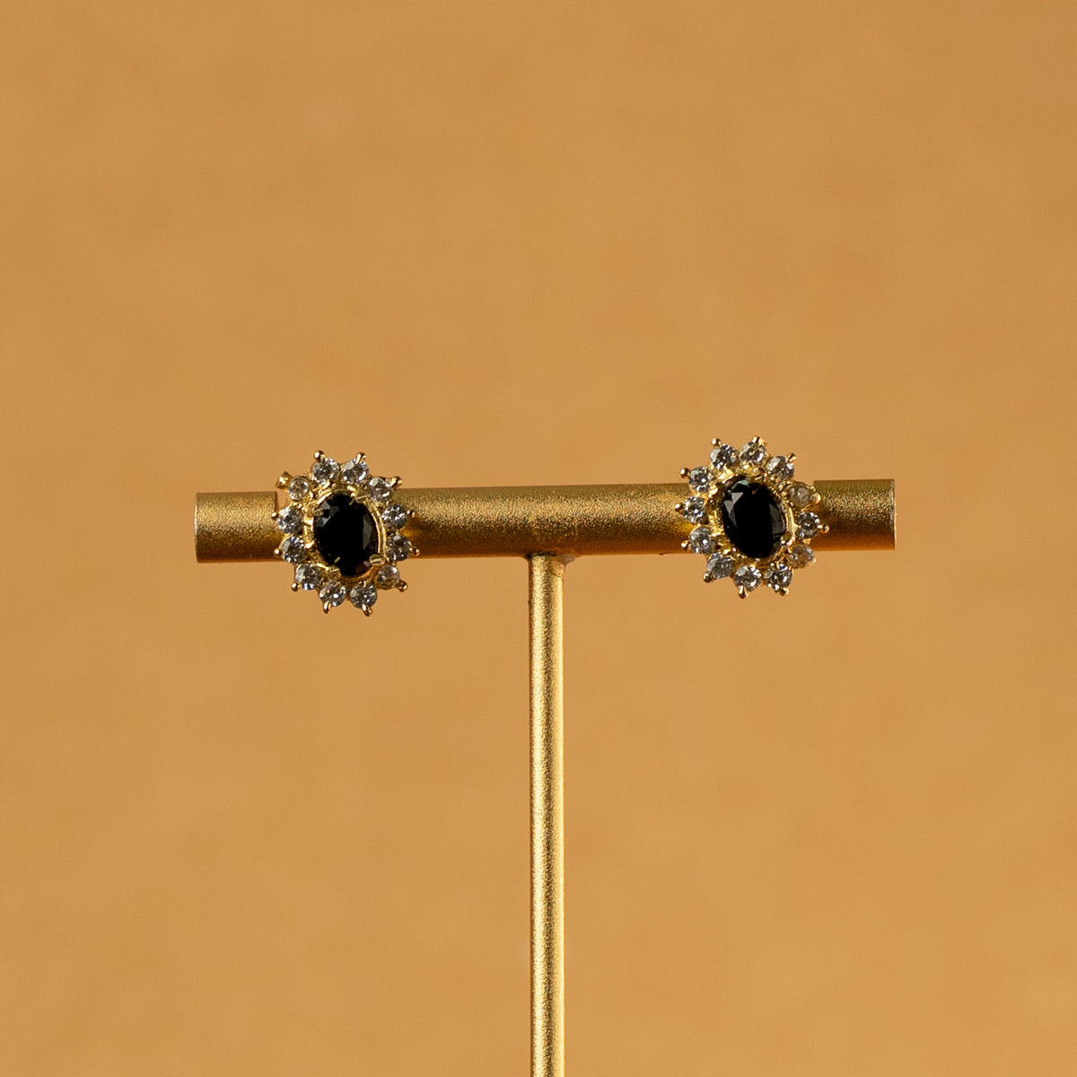 MEGNA SEMI HANDMADE MONALISA AND AD STONES STONES NECKPIECE/NECKLACE EARRINGS NL319