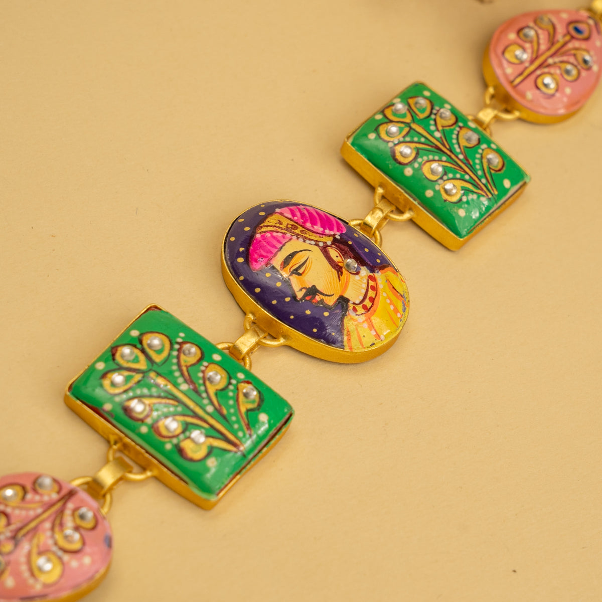 YADASH HANDMADE AND HAND PAINTED CHOKER/NECKPIECE-CH425