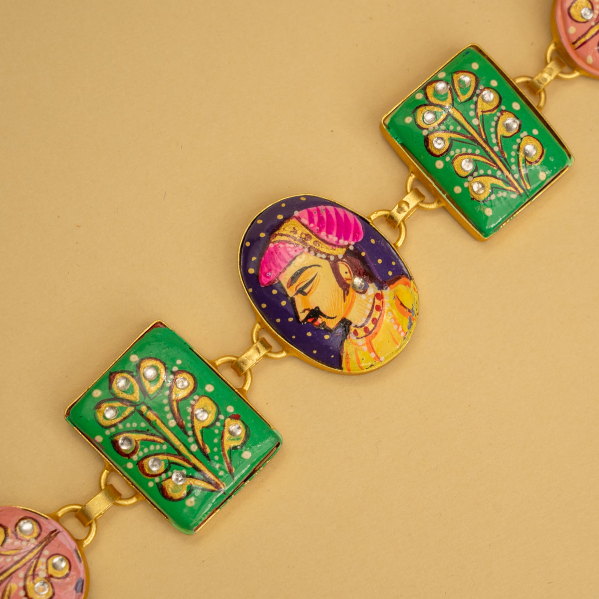 YADASH HANDMADE AND HAND PAINTED CHOKER/NECKPIECE-CH425