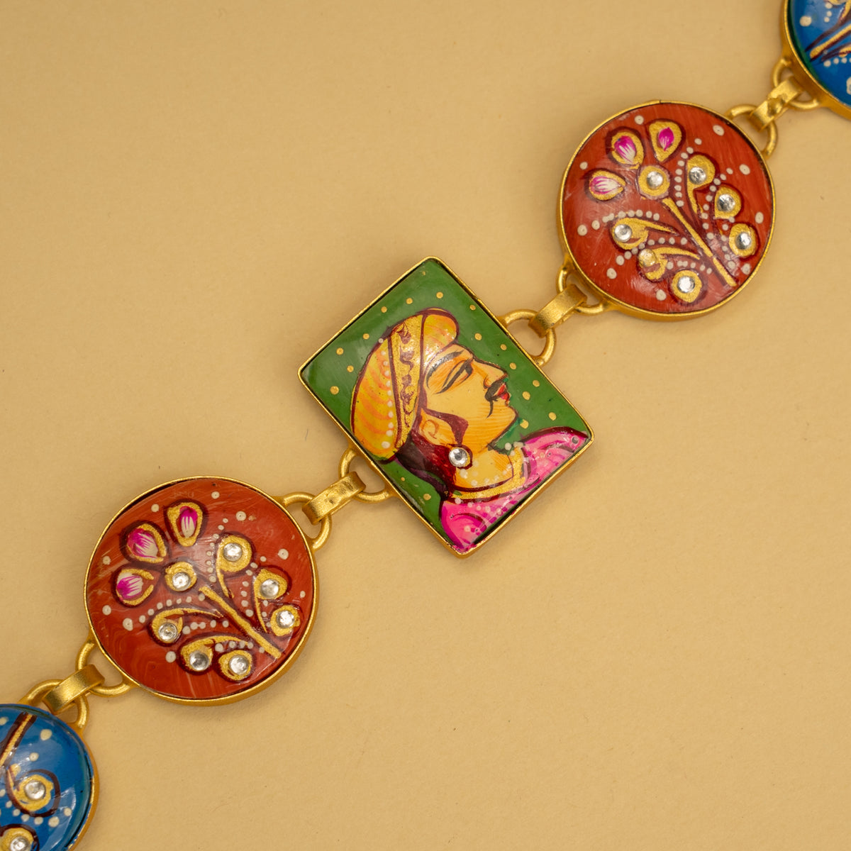 YADASH HANDMADE AND HAND PAINTED CHOKER/NECKPIECE-CH425