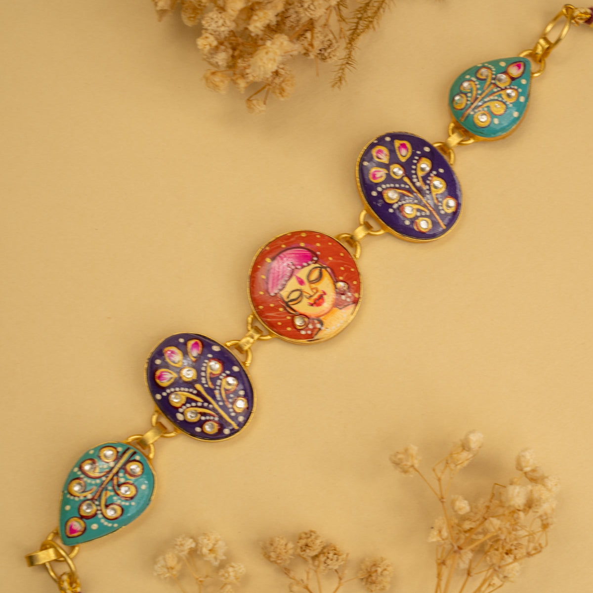 YADASH HANDMADE AND HAND PAINTED CHOKER/NECKPIECE-CH425