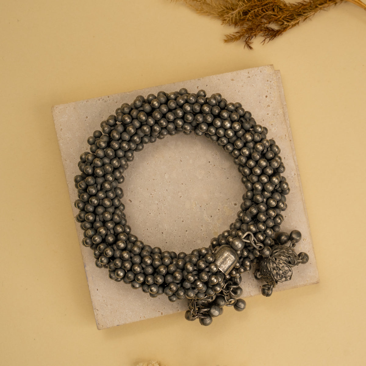 VITALA BLACK POLISH HAND CUFFS/BRACELET/BANGLES/KADAS 
 BR80