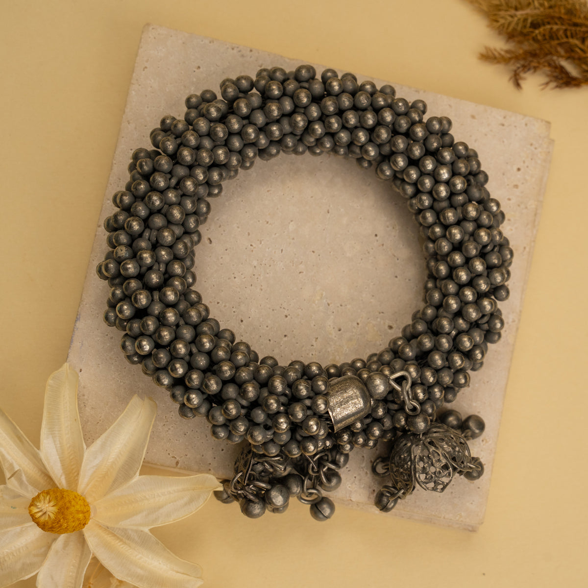 VITALA BLACK POLISH HAND CUFFS/BRACELET/BANGLES/KADAS 
 BR80