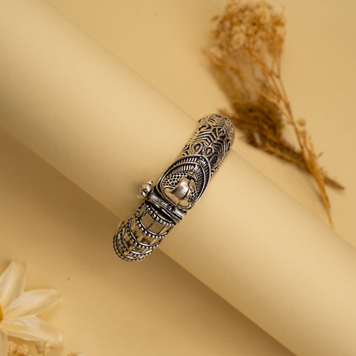 RIMKI BLACK POLISH HAND CUFFS/BRACELET/BANGLES/KADAS BR84