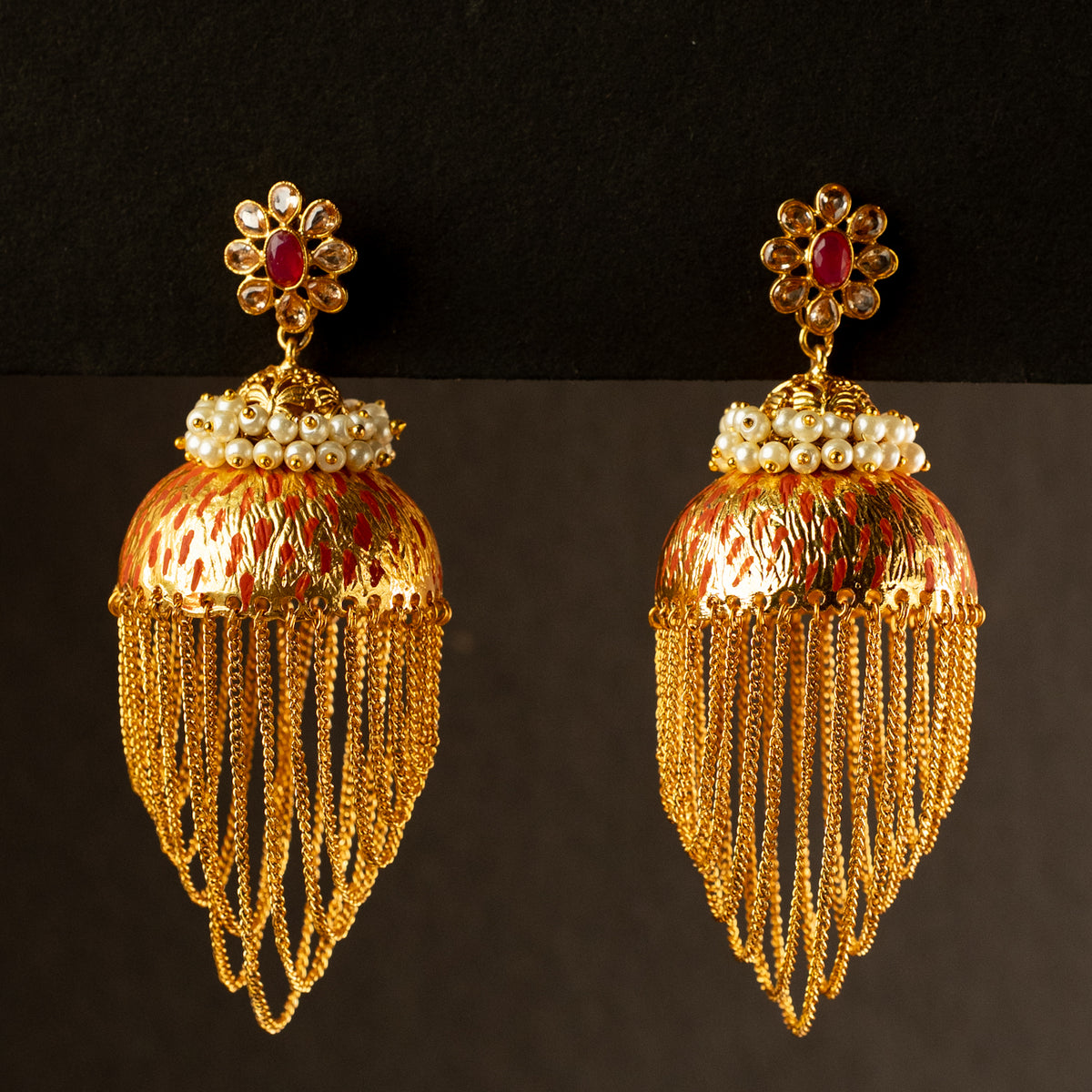 STELLA GOLDTONED ANTIQUE EARRINGS ER267