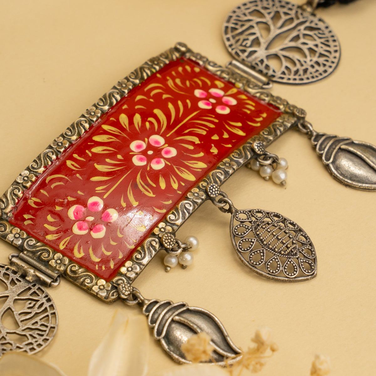 ELODIE HAND PAINTED RAW AND RUSTIC ANTIQUE CHOKER CH461