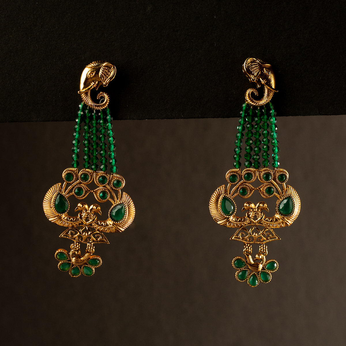 GRACE GOLDTONED ANTIQUE EARRINGS ER268