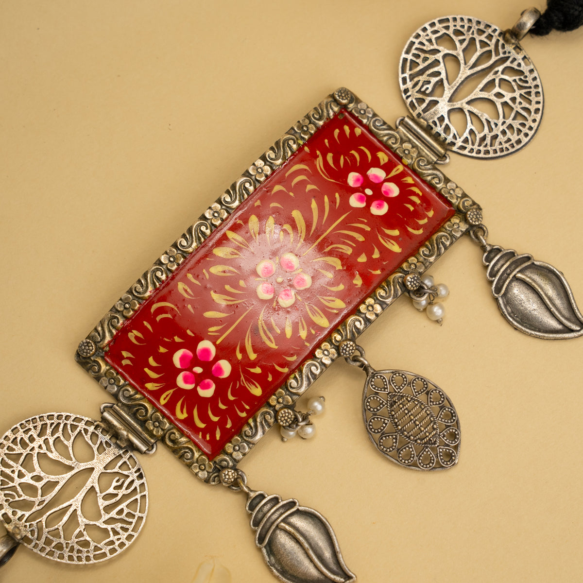 ELODIE HAND PAINTED RAW AND RUSTIC ANTIQUE CHOKER CH461