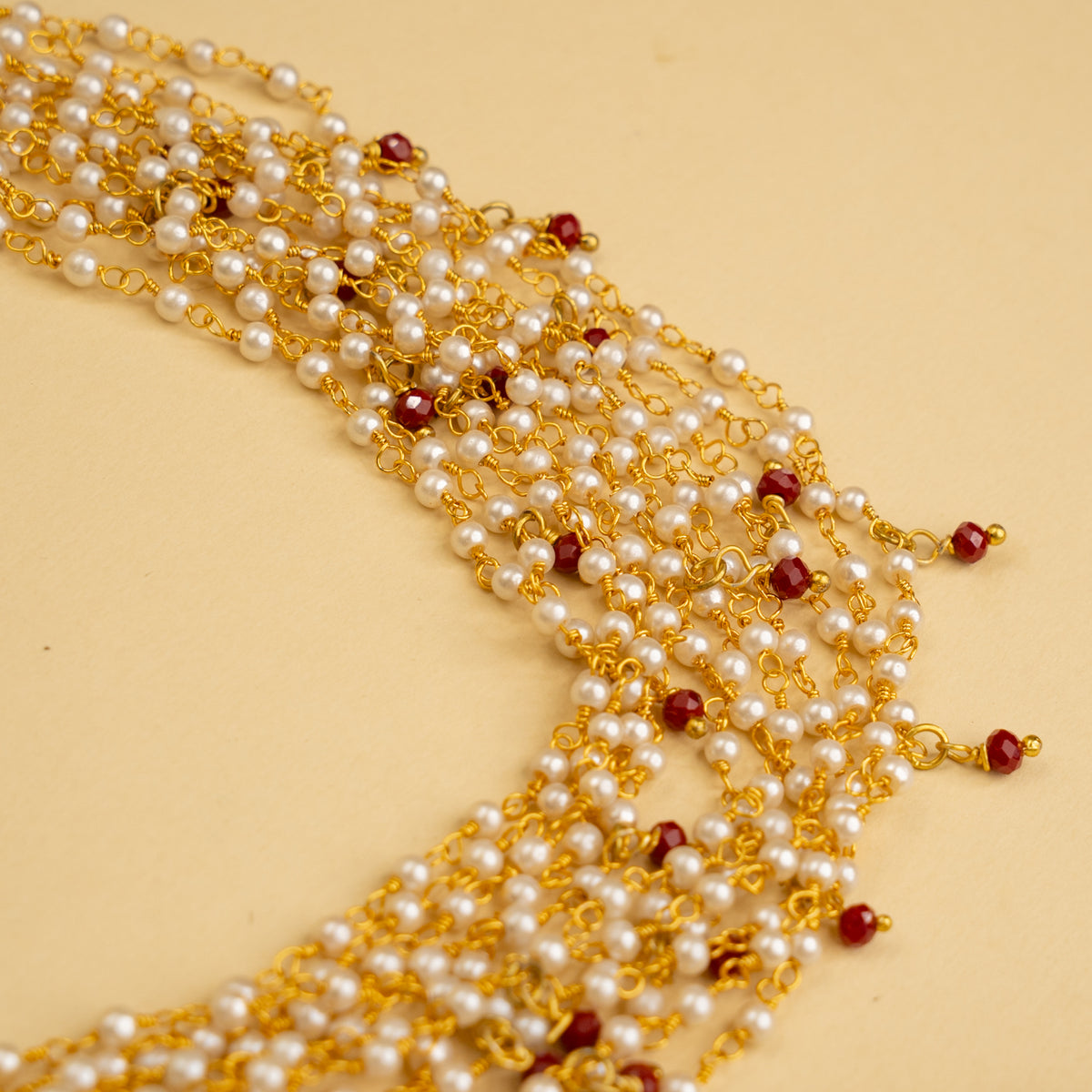 AALIA BIJOUX PREMIUM AND EXCLUSIVE PEARL HANDMADE CHOKER  CH142