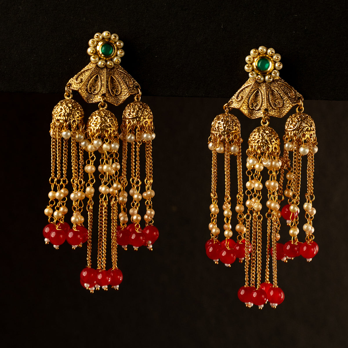 LUCY GOLDTONED ANTIQUE EARRINGS ER411