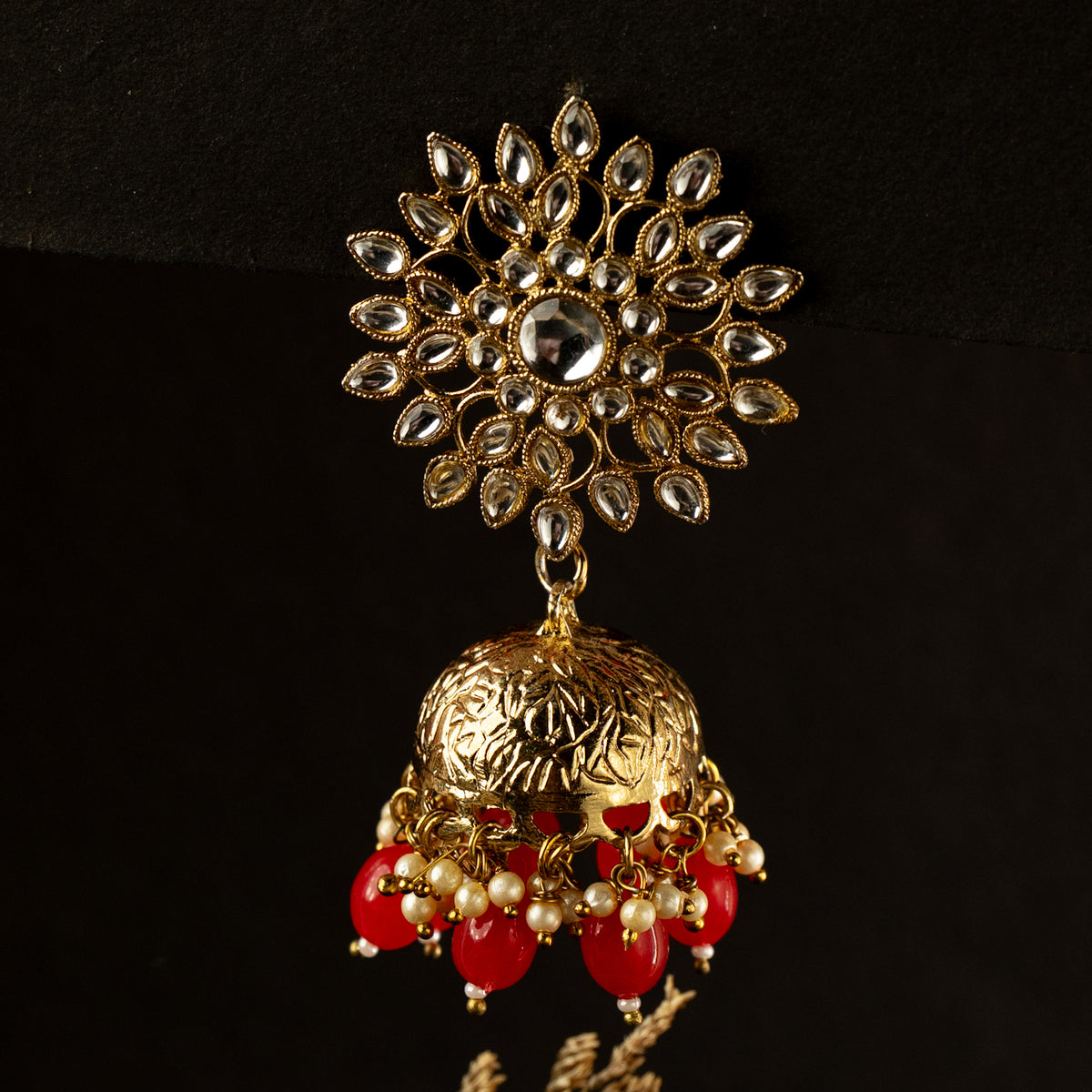 EMERY GOLDTONED ANTIQUE EARRINGS ER412