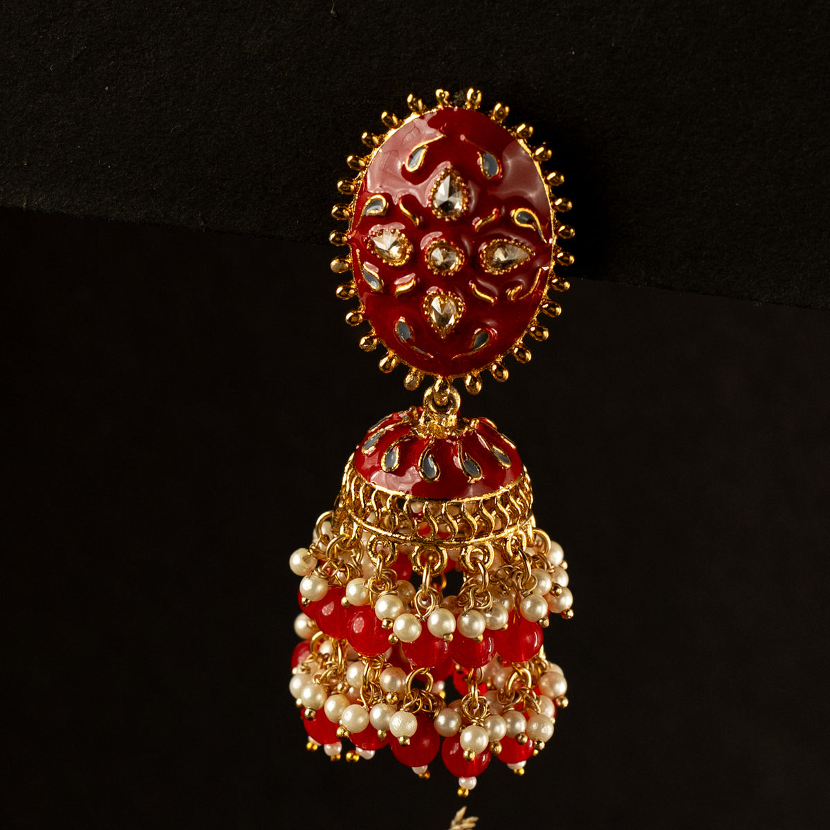 BIYU GOLDTONED ANTIQUE EARRINGS ER413