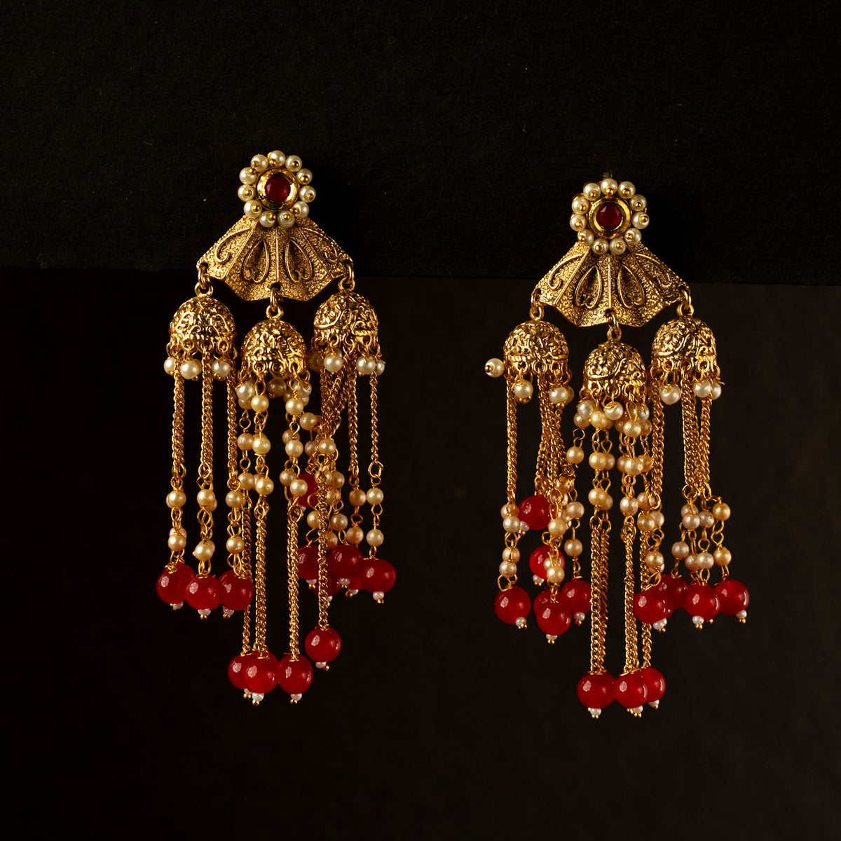 LUCY GOLDTONED ANTIQUE EARRINGS ER411