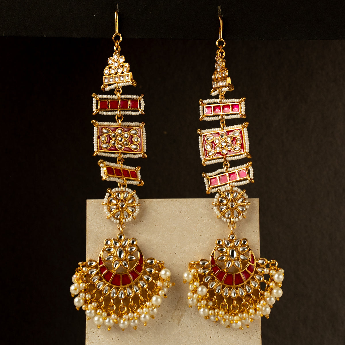 LOLITA DANGLER TWINGS EARRING WITH EAR CHAIN ER424