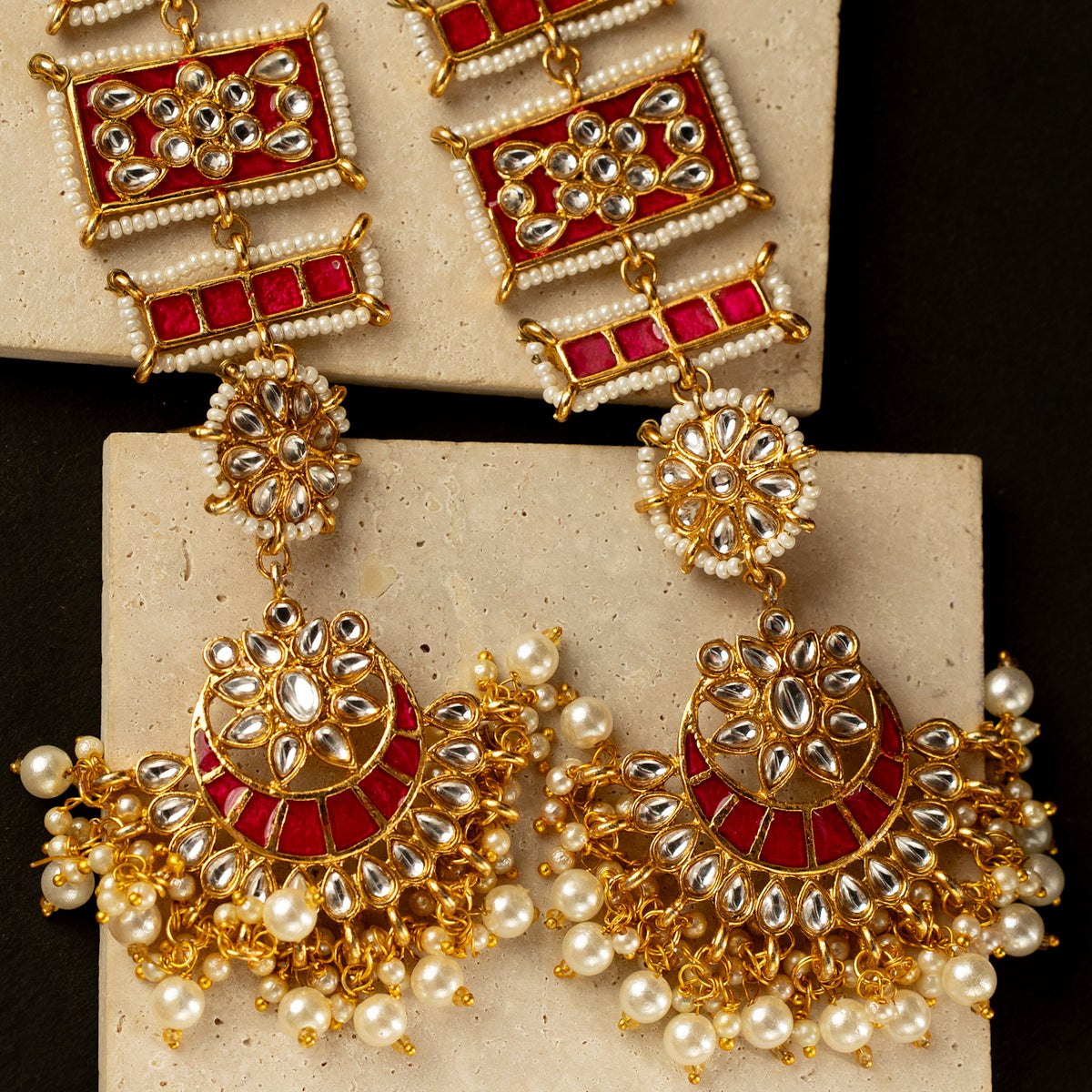 LOLITA DANGLER TWINGS EARRING WITH EAR CHAIN ER424