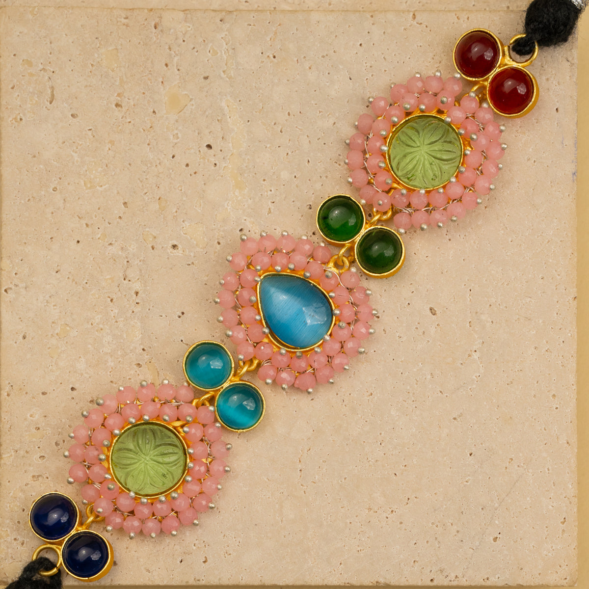 RUBY BIJOUX HANDMADE MONALISA MINIMALIST CHOKER WITH EARRINGS CH48