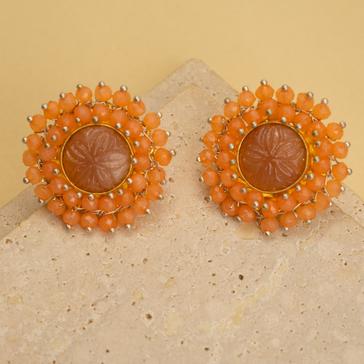 RUBY BIJOUX HANDMADE MONALISA MINIMALIST CHOKER WITH EARRINGS CH48