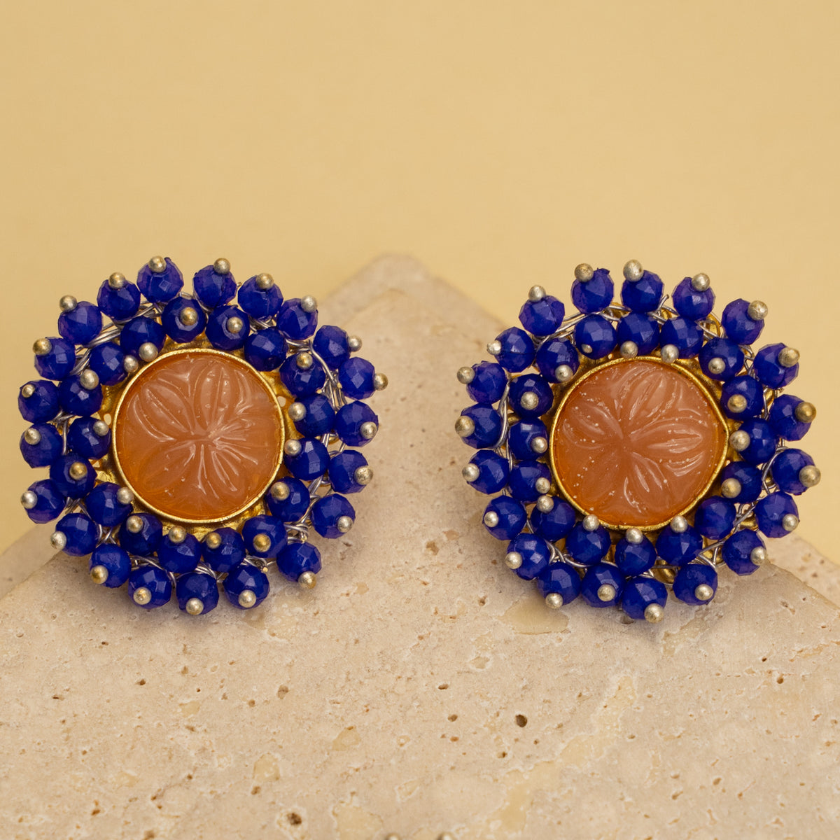 RUBY BIJOUX HANDMADE MONALISA MINIMALIST CHOKER WITH EARRINGS CH48