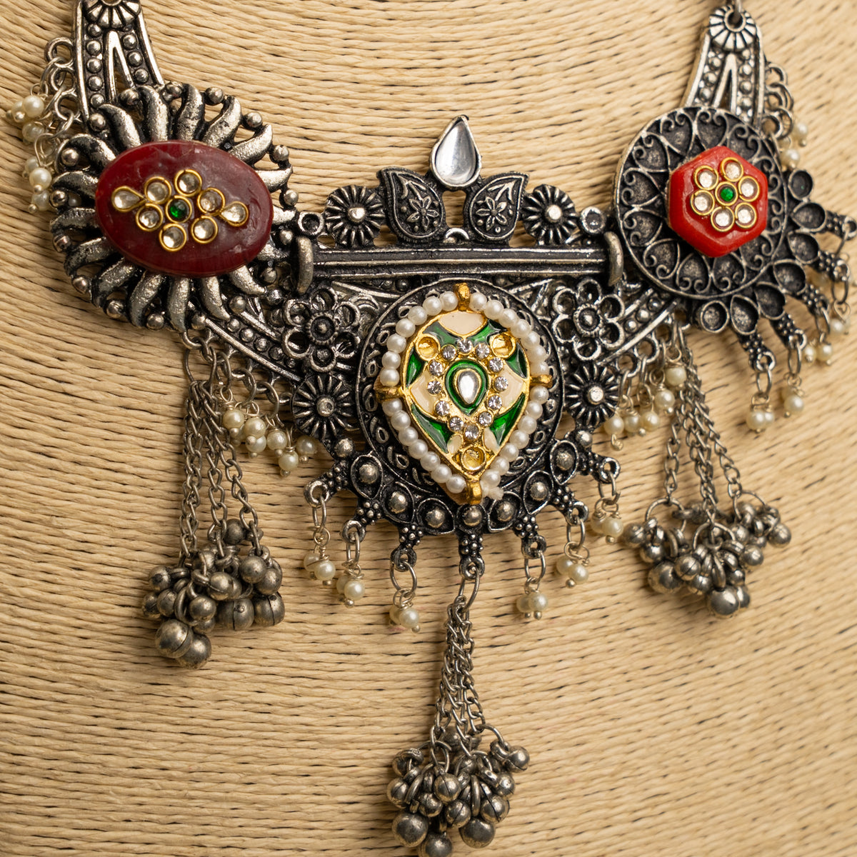 BENJAMIN  BLACK POLISH MALA/ NECKPIECE  ML165