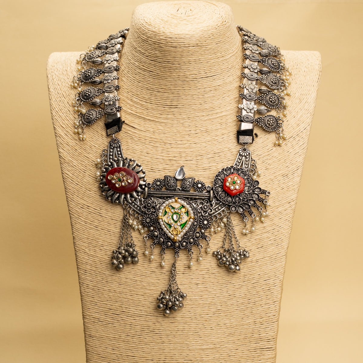 BENJAMIN  BLACK POLISH MALA/ NECKPIECE  ML165