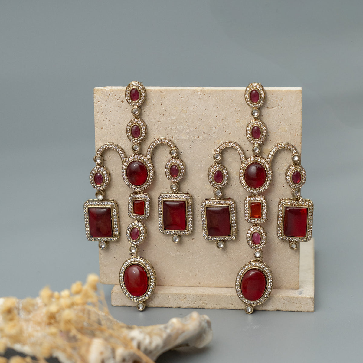 ZARA SEMI HANDMADE ANTIQUE PREMIUM VICTORIAN EARRINGS/DANGLER ER915