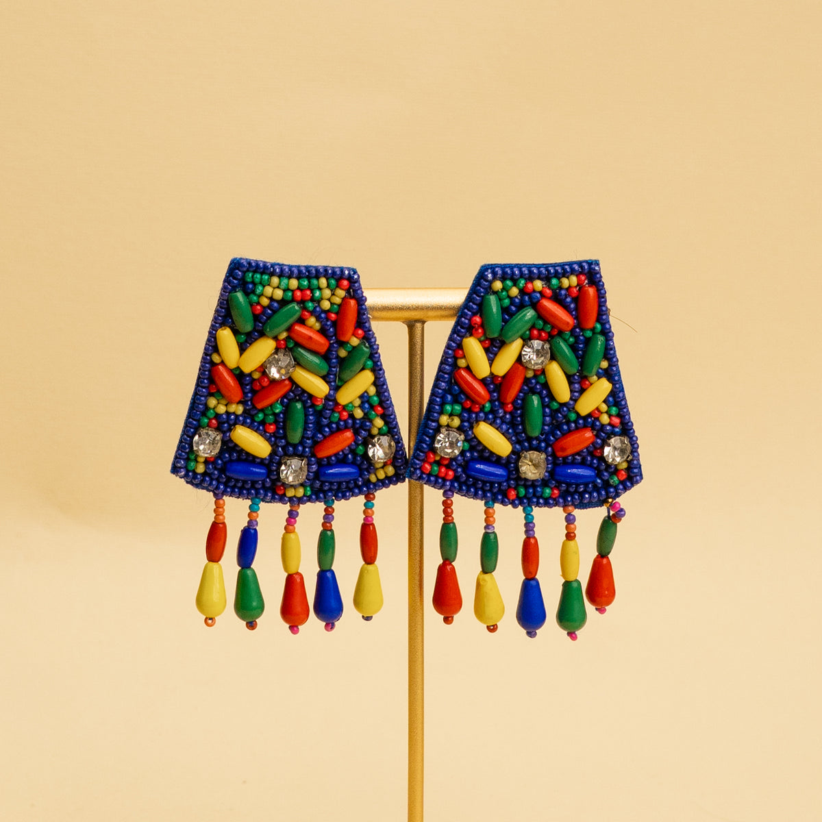 MASON FABRIC AND BEADS HANDMADE AND HANDSTICHED MALA/ NECKPIECE ML138