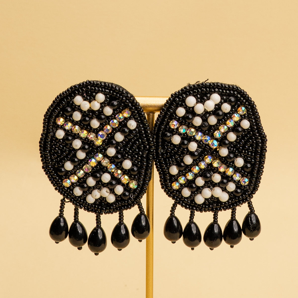 ORION FABRIC AND BEADS HANDMADE AND HANDSTICHED MALA/ NECKPIECE ML141