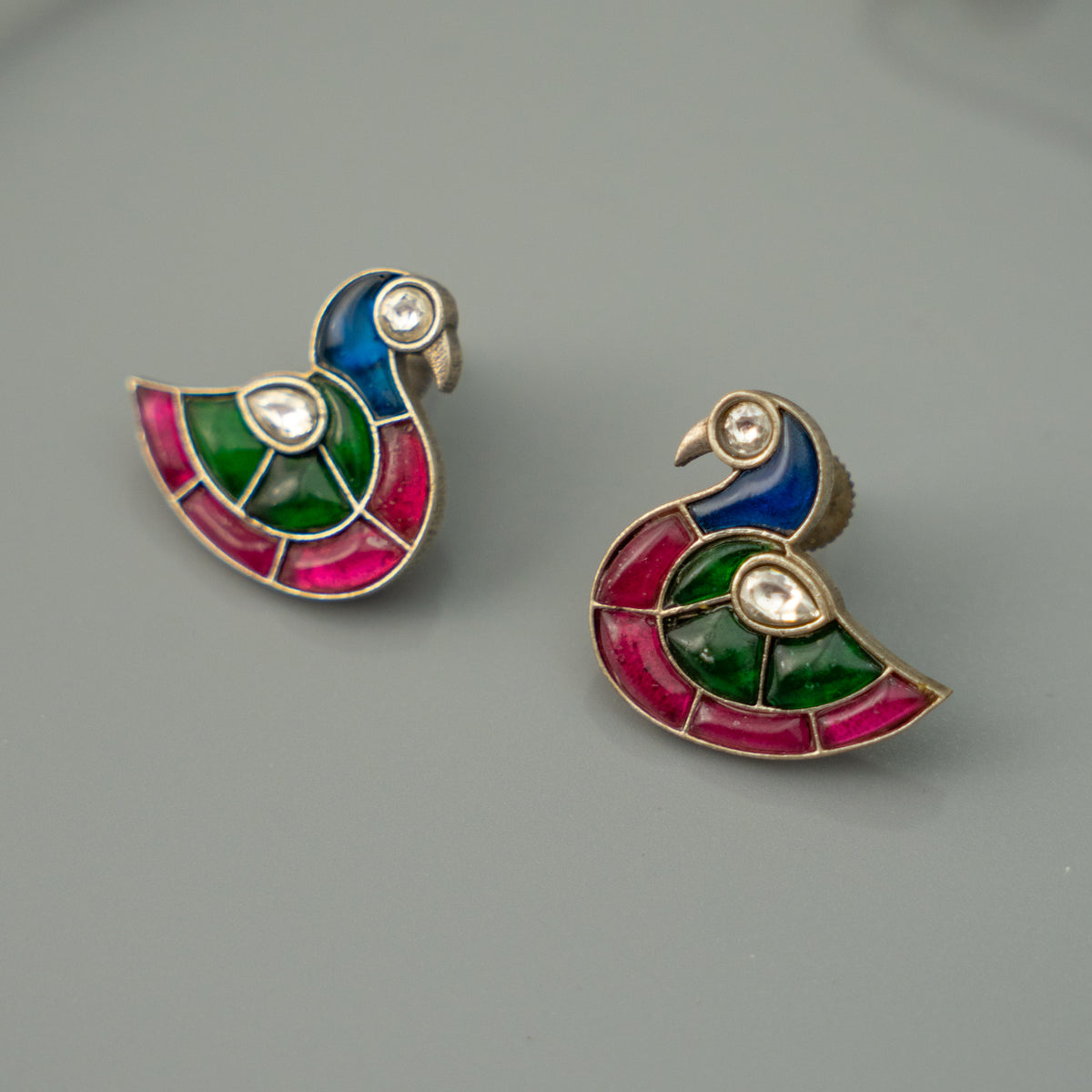 LUWAM BIJOUX PREMIUM DUAL TONED MONALISA HANDMADE NECKLACE/HASLI WITH EARRINGS CH505