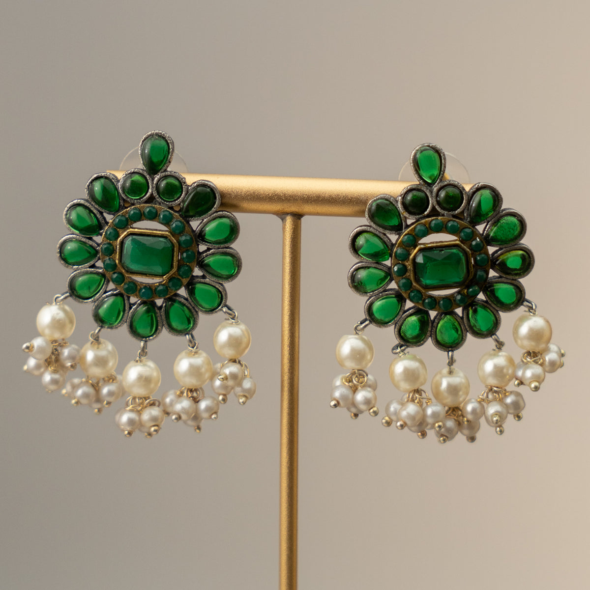 SHYLA BIJOUX PREMIUM AND EXCLUSIVE RUSTIC FINISH CHOKER WITH EARRINGS CH134