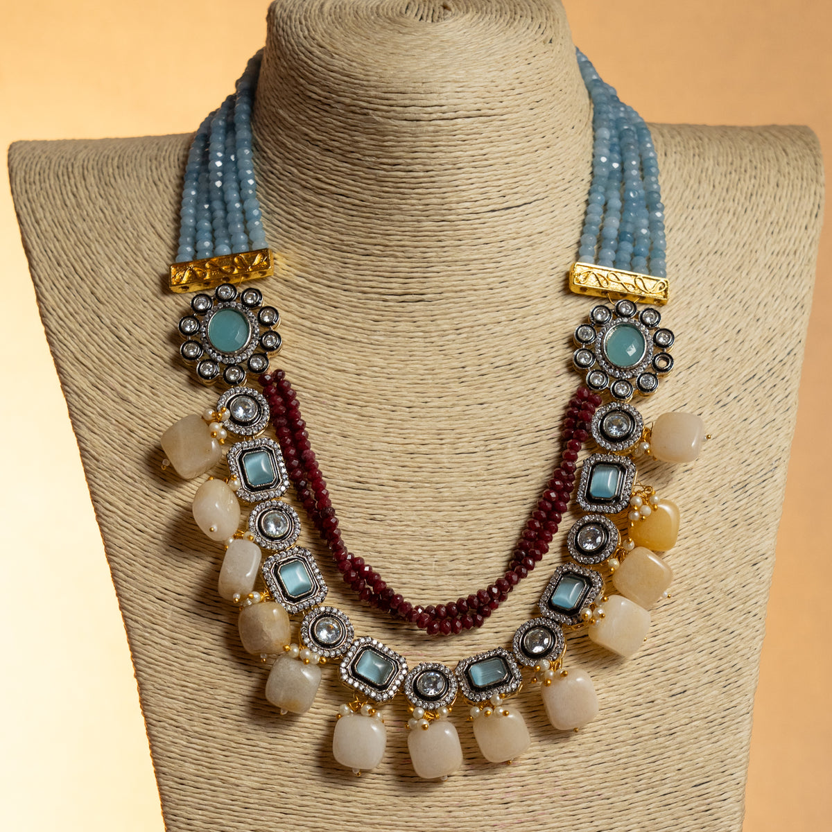 SHABNAM CLASSIC LAYERED HANDMADE NECKLACE NL40