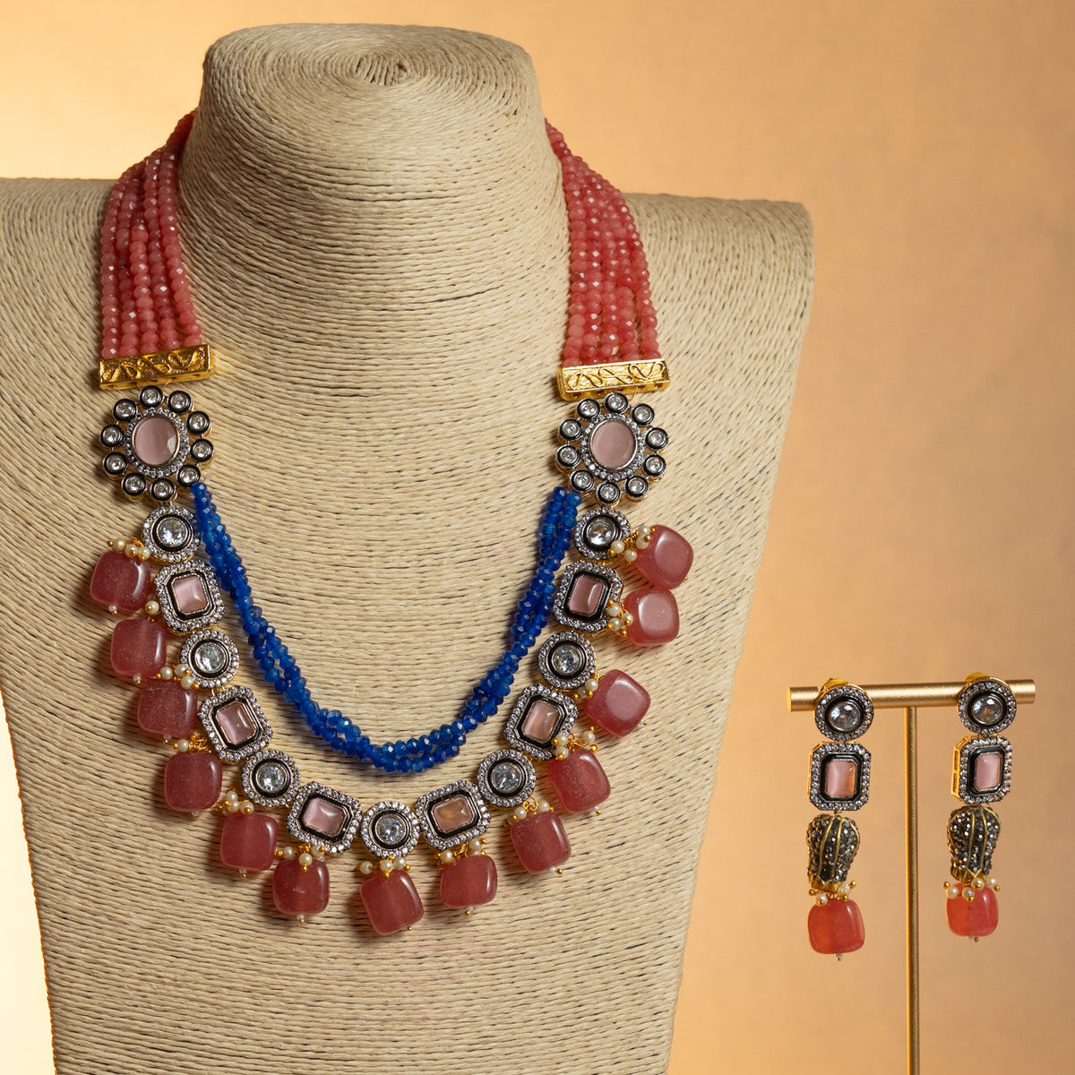 SHABNAM CLASSIC LAYERED HANDMADE NECKLACE NL40