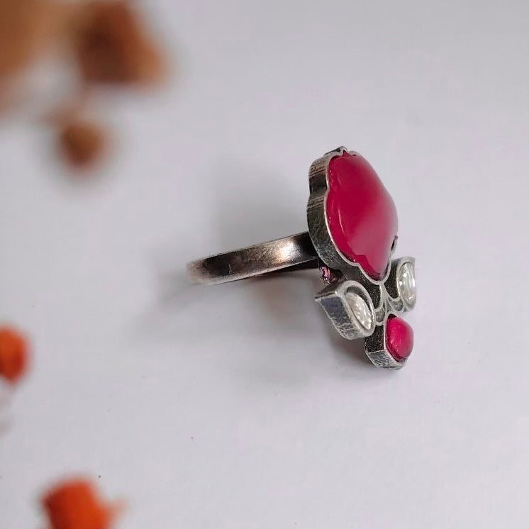 DIANA FAUX SILVER PREMIUM POLISH RING R99