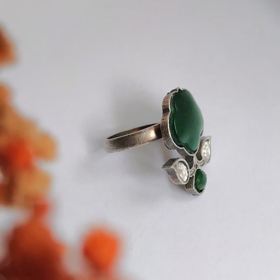 DIANA FAUX SILVER PREMIUM POLISH RING R99