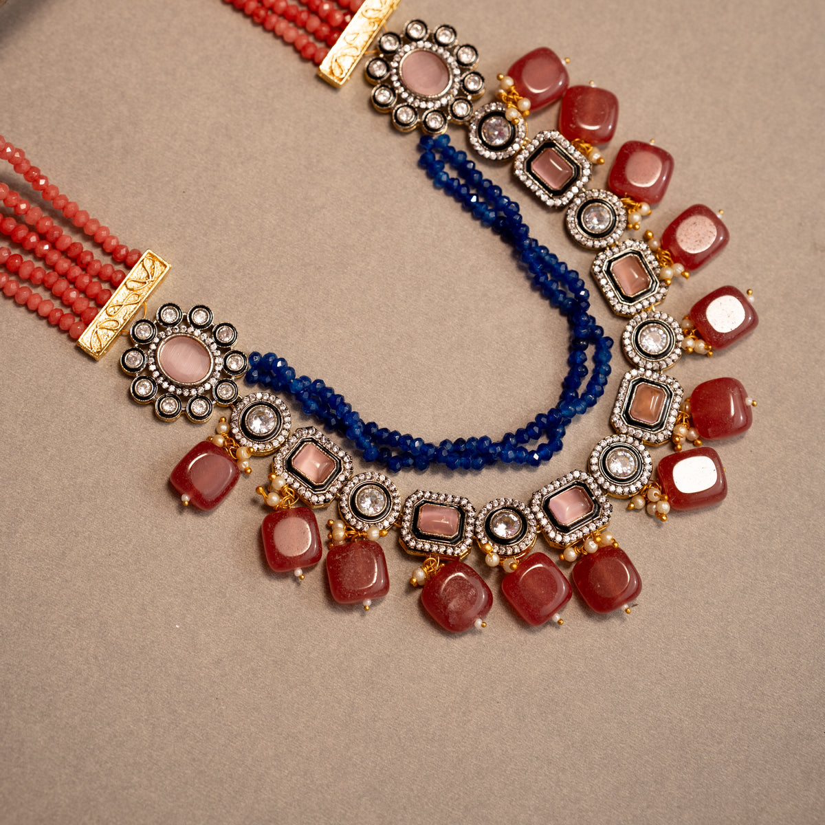 SHABNAM CLASSIC LAYERED HANDMADE NECKLACE NL40