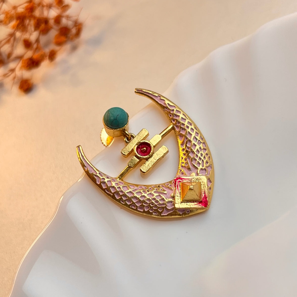 NIROSHA SEMI HANDMADE ANTIQUE EARRING/ DANGLER ER312