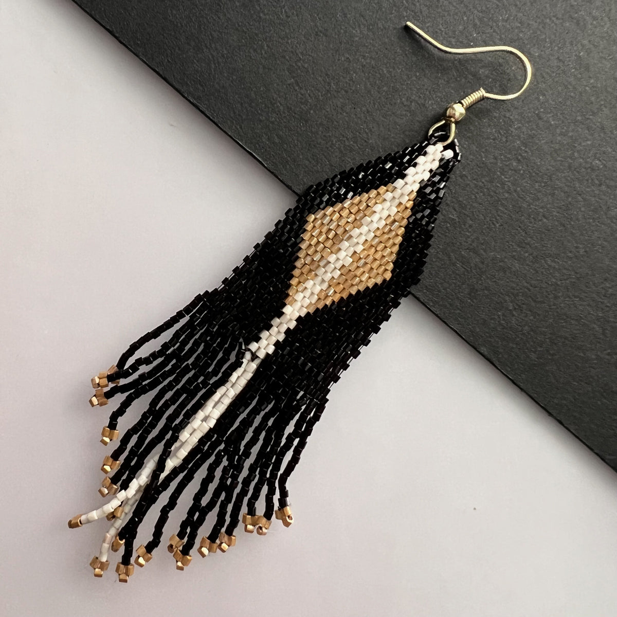 NINA AFRO BEADS HANDMADE EARRING ER553