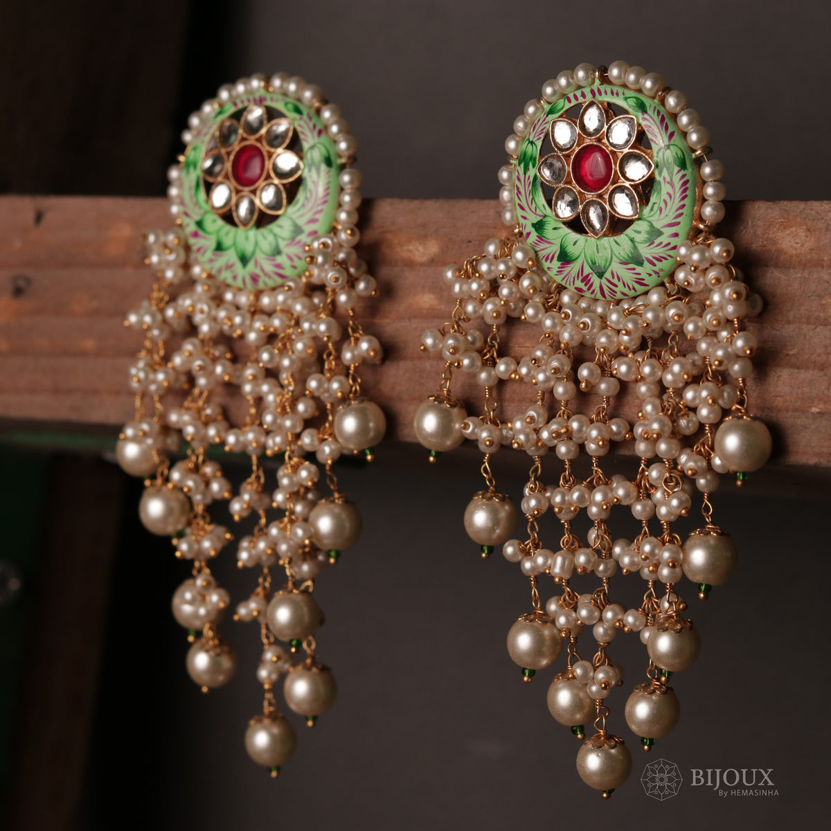 THARANI MEENAKARI HANDMADE EARRING ER84