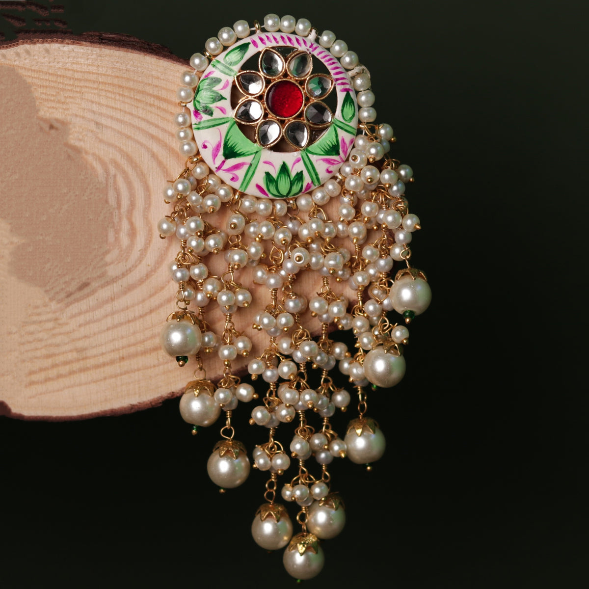 THARANI MEENAKARI HANDMADE EARRING ER84