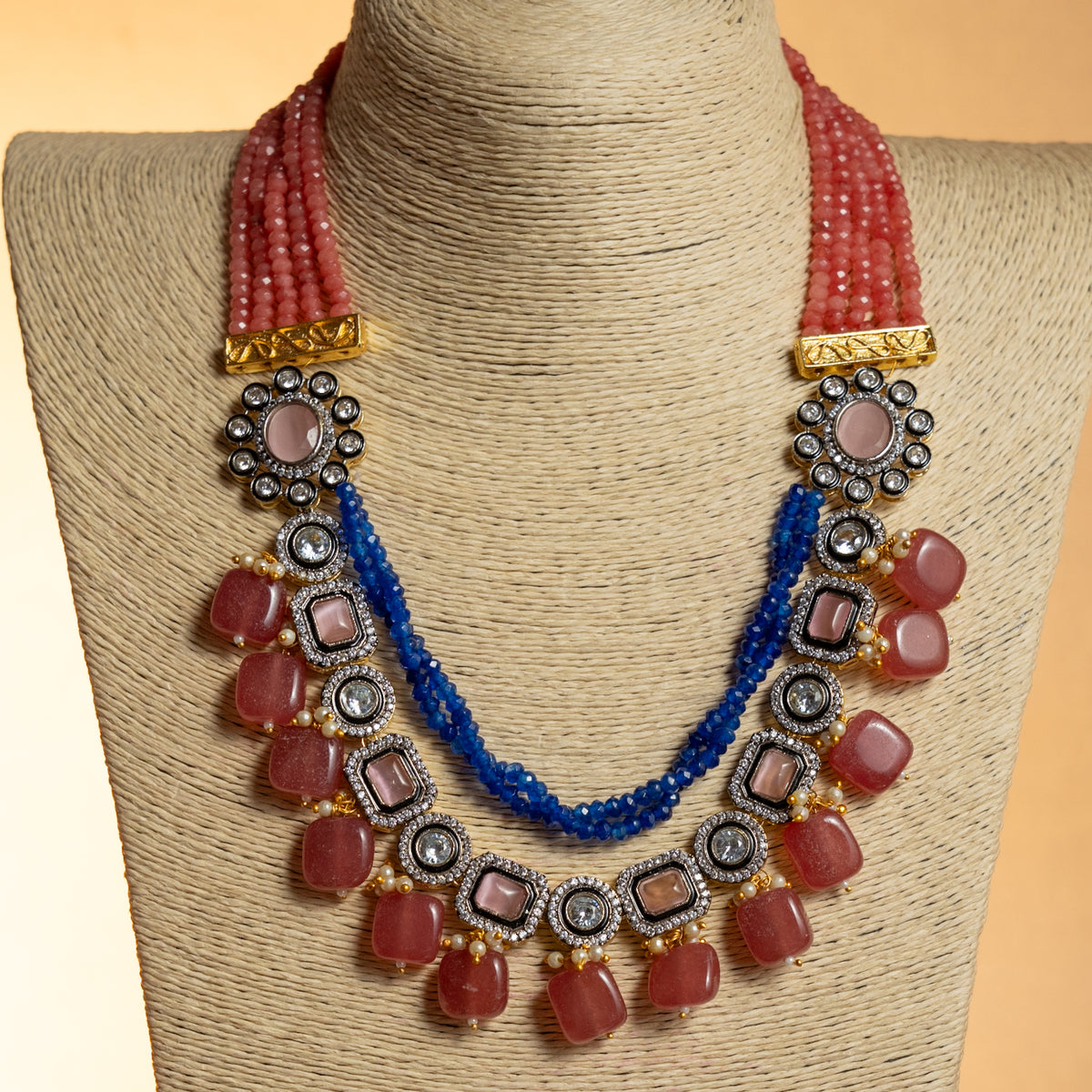 SHABNAM CLASSIC LAYERED HANDMADE NECKLACE NL40